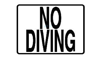 Inlays 4" x 6" Plastic Stickon Depth Marker | No Diving | P411501