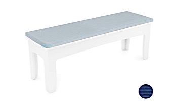 Ledge Lounger Mainstay Collection Outdoor 25" Dining Bench Cushion | Standard Fabric Mediterranean Blue | LL-MS-DB25-C-STD-4652