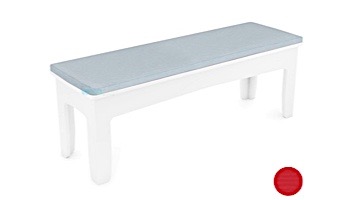 Ledge Lounger Mainstay Collection Outdoor 52" Dining Bench Cushion | Premium 1 Jockey Red | LL-MS-DB52-C-P1-4603