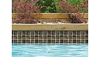 National Pool Tile Aztec 2x2 Series | Ash Nero | AZ208