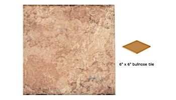 National Pool Tile Aztec 6x6 Single Bullnose Pool Tile | Barley | AZ603 6X6 SBN