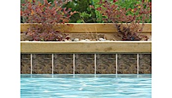 National Pool Tile Aztec 6x6 Series | Ash Nero | AZ608