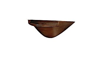 Bobe 24" Wall Mounted Half Bowl | 7" Tall | Midnight Black Powder Coated | SWMPPLP-24-POWDER-MIDNIGHT