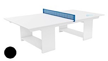 Ledge Lounger Outdoor Games Collection Ping Pong Table White and Sky Blue Net | LL-GM-PG-WH-WH-SB | LL-GM-PG2-WH-SB