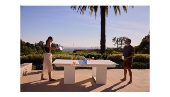 Ledge Lounger Outdoor Games Collection Ping Pong Table with Paddles and Net | Gray Table | LL-GM-PG-GRY 17509-42