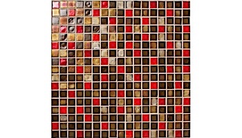 National Pool Tile Boutique Oceanside Mini Blend Glass Tile | Ember | OCN-EMBER MINI