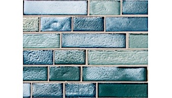 National Pool Tile Aquascapes Interlocking Glass Tile | Aquamarine | OCN-AQUAMARINE IS12
