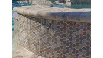 National Pool Tile Starburst Mosaic Glass Tile | Smoke Gray | STA-SMOKE
