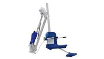 Aqua Creek Mighty 400 Pool Lift | No Anchor | White Powder Coat with Blue Seat | F-MTY400