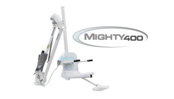 Aqua Creek Mighty 400 Pool Lift | No Anchor | White Powder Coat with White Seat | F-MTY400-W