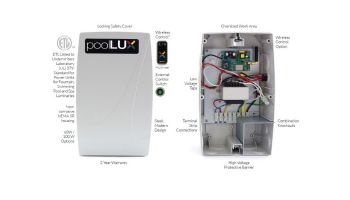 S.R.Smith PoolLUX Plus Lighting Control System | 60 Watt 120V Transformer | Includes 3 Mod-Lite Pool Lights | 3ML-PLX-PL60