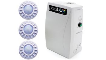 S.R.Smith poolLUX Power Transformer Lighting Control System | 100 Watt 120V | Includes 3 Mod-Lite Pool Lights | 3ML-PLX-PW100