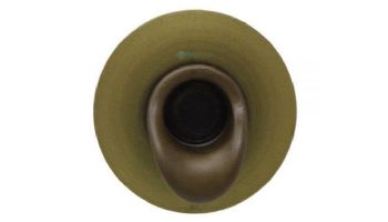 Black Oak Foundry Short Scupper with Round Backplate | Oil Rubbed Bronze Finish | S65-ORB | S69-ORB Round