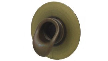Black Oak Foundry Short Scupper with Round Backplate | Brushed Nickel Finish | S65-BN Round | S69-BN Round