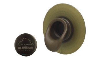 Black Oak Foundry Short Scupper with Round Backplate | Brushed Nickel Finish | S65-BN Round | S69-BN Round