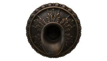 Black Oak Foundry Pompeii Scupper | Almost Black Finish | S59-BLK