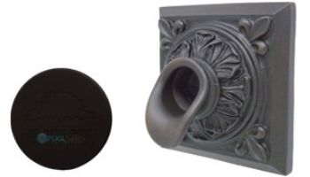 Black Oak Foundry Square Short Oak Leaf Scupper