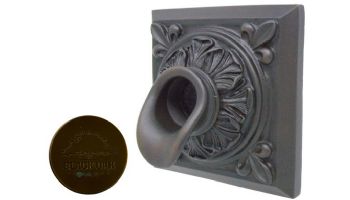 Black Oak Foundry Square Short Oak Leaf Scupper | Antique Brass / Bronze Finish | S61-AB Square