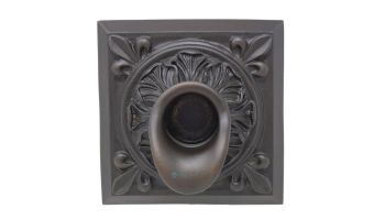 Black Oak Foundry Square Short Oak Leaf Scupper | Distressed Copper Finish | S61-DC Square