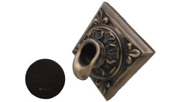 Black Oak Foundry Diamond Short Oak Leaf Scupper | Oil Rubbed Bronze Finish | S61-ORB Diamond
