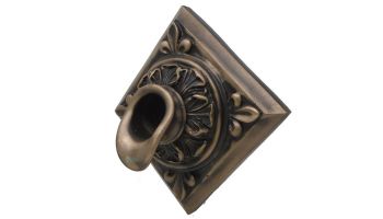 Black Oak Foundry Diamond Short Oak Leaf Scupper | Oil Rubbed Bronze Finish | S61-ORB Diamond