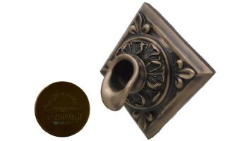 Black Oak Foundry Diamond Short Oak Leaf Scupper | Antique Brass / Bronze Finish | S61-AB Diamond