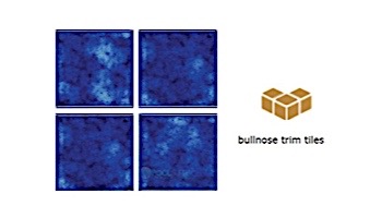 National Pool Tile Akron Field Down Angle Trim | Royal Blue | KAK305 DA