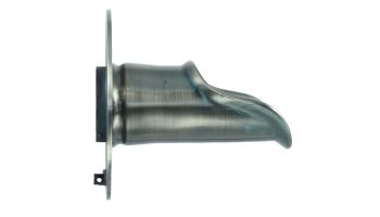 Black Oak Foundry Roman Scupper with Round Backplate | Brushed Nickel Finish | S55-BN Round