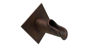 Black Oak Foundry Roman Scupper with Diamond Backplate | Brushed Nickel Finish | S55-BN Diamond