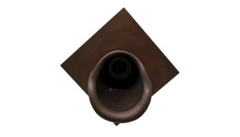 Black Oak Foundry Roman Scupper with Diamond Backplate | Brushed Nickel Finish | S55-BN Diamond
