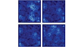 National Pool Tile Akron Field 3X3 Surface Bullnose Trim | Royal Blue | KAK305 SBN