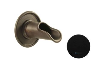 Black Oak Foundry Roman Scupper | Almost Black Finish | S50-BLK | S53-BLK