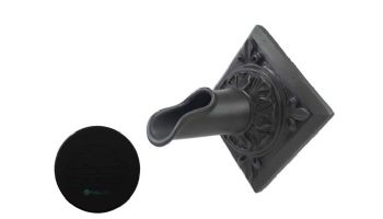Black Oak Foundry Diamond Oak Leaf Scupper | Almost Black Finish | S52-A-BLK