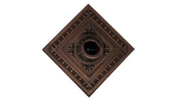 Black Oak Foundry Diamond Apollo Backplate with Oak Leaf Scupper | Oil Rubbed Bronze Finish | S53-ORB