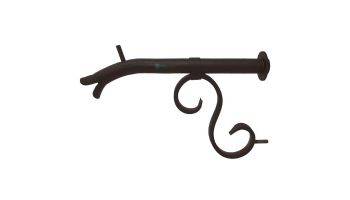 Black Oak Foundry Small Courtyard Spout with Mini Backplate | Distressed Copper Finish | S7510-DC | S7511-DC