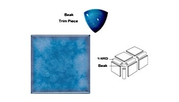 National Pool Tile Akron Field Beak Trim | Cloud Blue | KAK325 BEAK