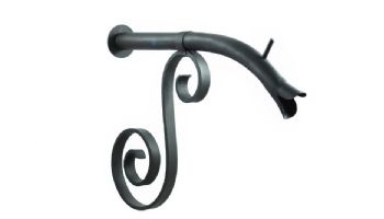 Black Oak Foundry Large Courtyard Spout with Mini Backplate | Oil Rubbed Bronze Finish | S7610-ORB | S7611-ORB