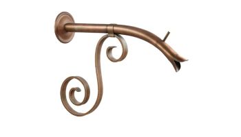 Black Oak Foundry Large Courtyard Spout with Florentine | Distressed Copper Finish | S7624-DC | S7664-DC