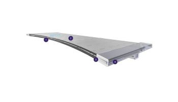 Brilliant Wonder 24" LED Waterfall 2 with 12" Lip Clear | Back Port with 100' Cord | 25777-230-120