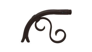Black Oak Foundry Small Droop Spout | Almost Black Finish | S7400-BLK | S7800-BLK
