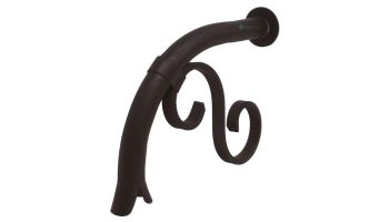 Black Oak Foundry Small Droop Spout with Mini Backplate | Oil Rubbed Bronze Finish | S7410-ORB | S7811-ORB