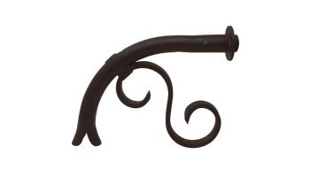 Black Oak Foundry Small Droop Spout with Mini Backplate | Distressed Copper Finish | S7410-DC | S7811-DC