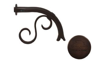 Black Oak Foundry Small Droop Spout with Mini Backplate | Distressed Copper Finish | S7410-DC | S7811-DC