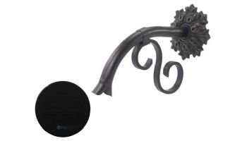 Black Oak Foundry Small Droop Spout with Bordeaux | Almost Black Finish | S401-BLK | S421-BLK
