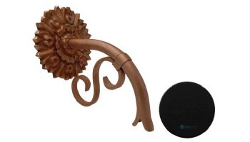 Black Oak Foundry Small Droop Spout with Versailles | Almost Black Finish | S400-BLK