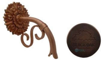 Black Oak Foundry Small Droop Spout with Versailles | Distressed Copper Finish | S400-DC