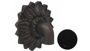Black Oak Foundry Large Nikila Spout | Almost Black Finish | S81-A-BLK