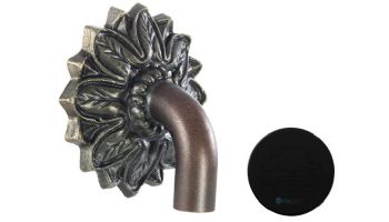 Black Oak Foundry Small Nikila Spout | Almost Black Finish | S80-A-BLK | S85-A-BLK
