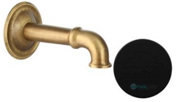 Black Oak Foundry Cortona Spout | Almost Black Finish | S27-BLK