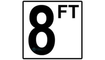 Depth Marker 5" Frost proof tile | 8FT Smooth | 5DMF8FT